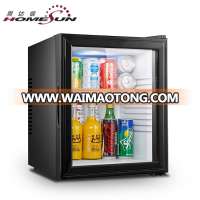 Custom frost free energy drink beverage coke bottle transparent glass door minibar mini bar fridge