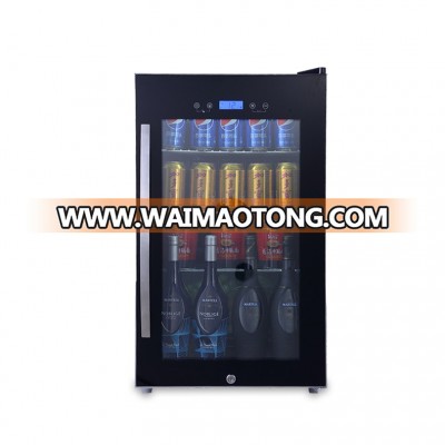 75L low power consumption 2 in 1 redbull wine chiller mini bar fridge